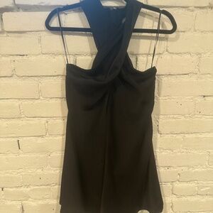 Wrap Black Cocktail Dress